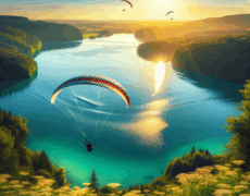Descubre la emoción de hacer parapente acuático en el impresionante lago Miedwie en Polonia: ¡Una experiencia única!