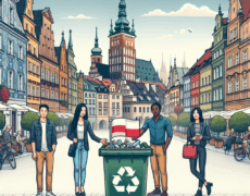 La importancia de utilizar los contenedores de basura en Polonia: evita arrojar residuos en la calle